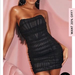 White Fox Corset Mini Dress